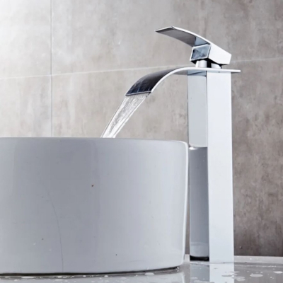 Фото: Смеситель для раковины высокий Waterfall Light хром-3 Смеситель для раковины высокий Waterfall Light хром-3